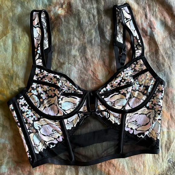 For Love and Lemons 60s Floral Bustier - Picture 6 of 12